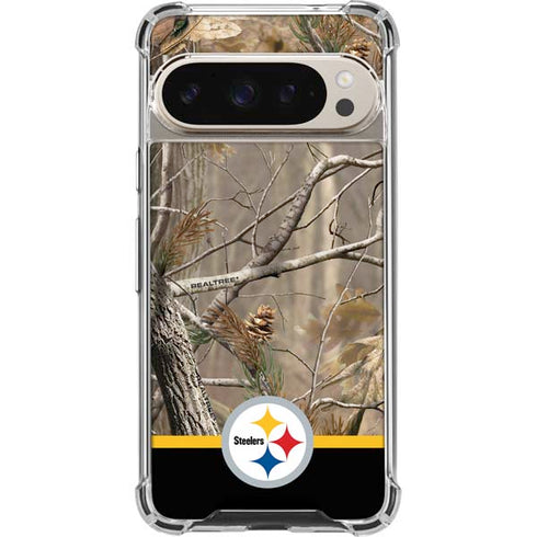 NFL Realtree Camo Pittsburgh Steelers Pixel 9/9 Pro Clear Case